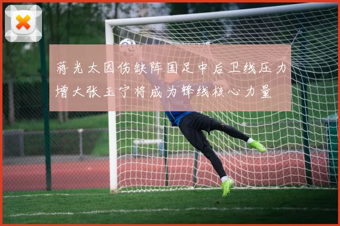 蒋光太因伤缺阵国足中后卫线压力增大张玉宁将成为锋线核心力量